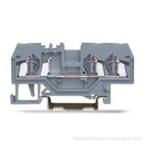 3P Front Entry 600v 20A Spring Clamp Terminal Block Connect